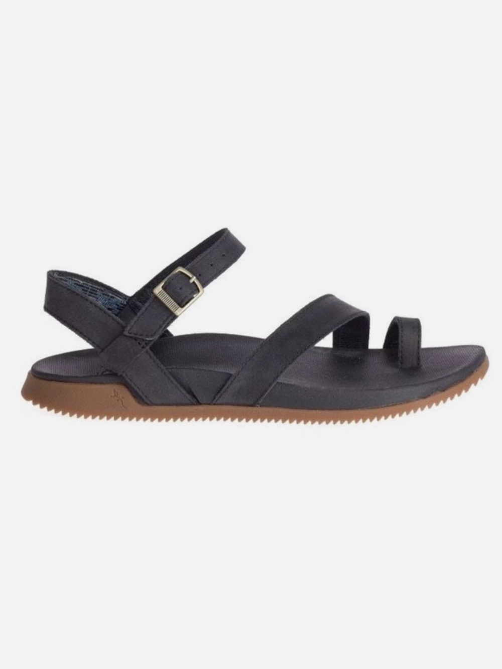 Chaco Tulip Toe Loop Sandal Black Leather Womens size 11